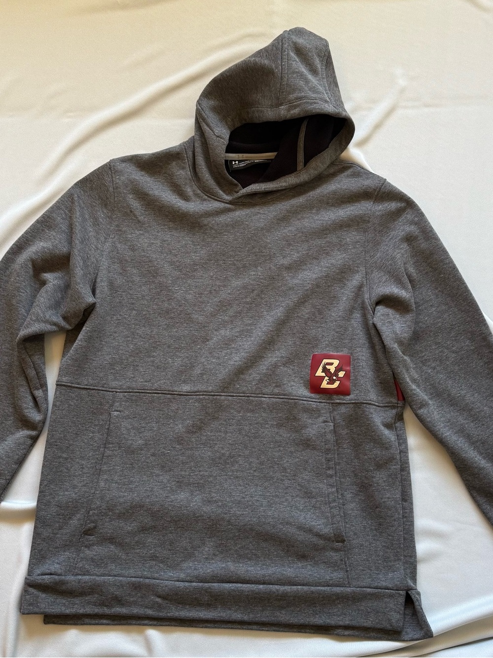 Under Armour ColdGear Boston College Eagles Hoodie Gray Men's Large
